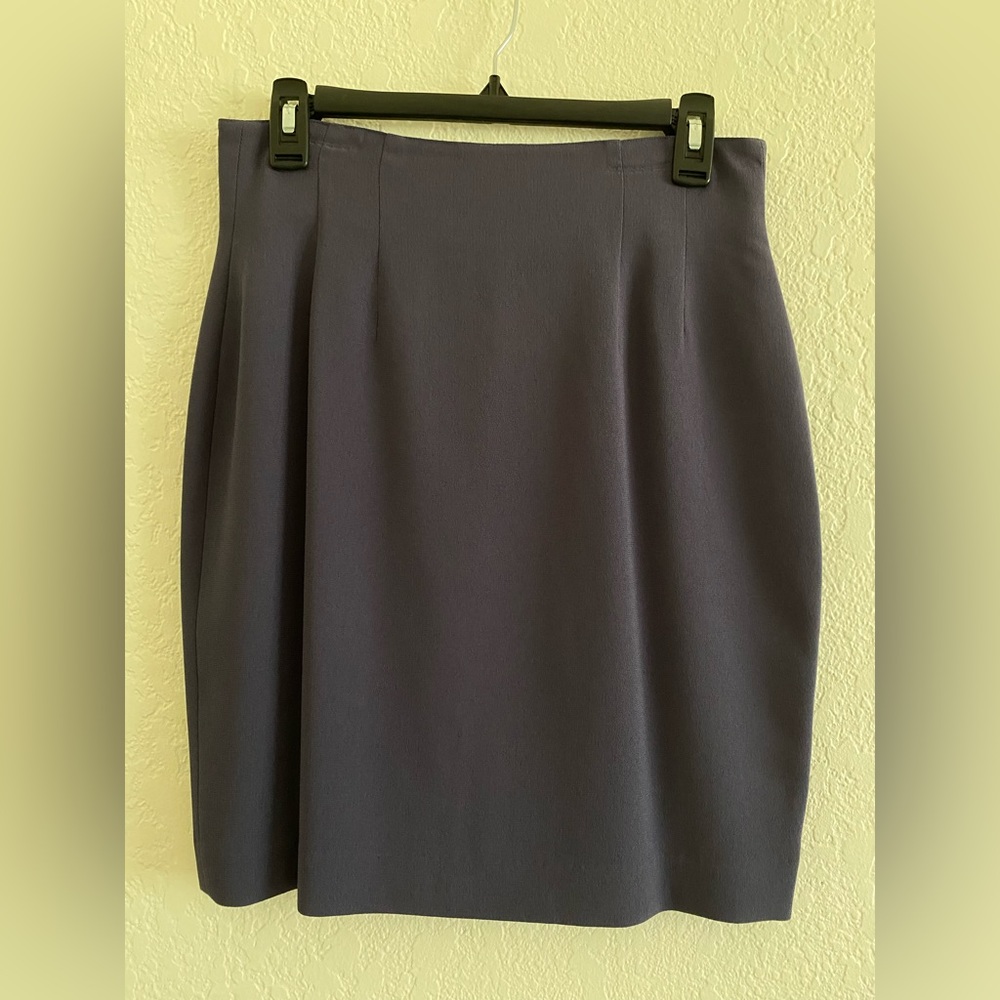 Kenzar grey/blue pencil skirt